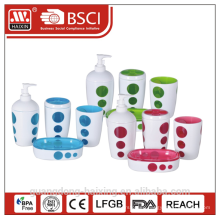 4 pieces mordern plastic bathroom set(0.3L)-Two layers